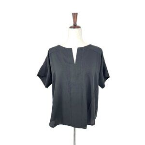 Ann Taylor Seamed Split Neck Popover | Medium